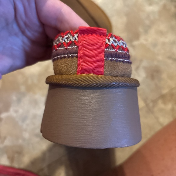 Source Unknown Shoes - Source Unknown Brown and Red Mules